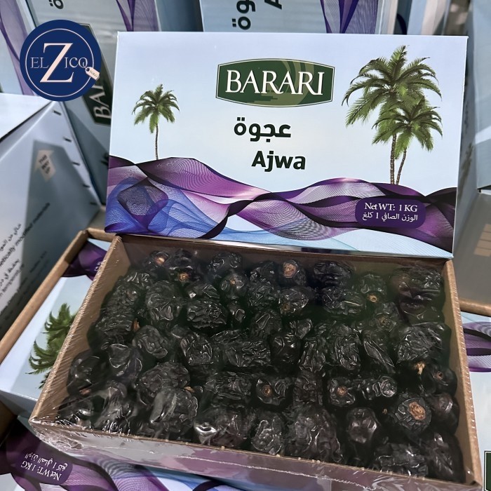 

Kurma ajwa blue barari 1kg isi 8pack/ ctn