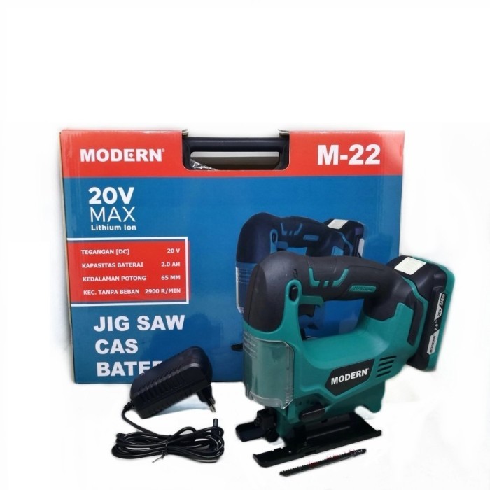 langsung order saja] MODERN M-22 jigsaw cordless mesin gergaji Portable baterai 20v