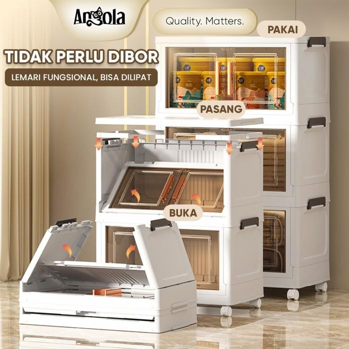 ANGOLA LEMARI PAKAIAN PLASTIK G19-G23 LEMARI SUSUN PLASTIK / LEMARI RAK BAJU PLASTIK
