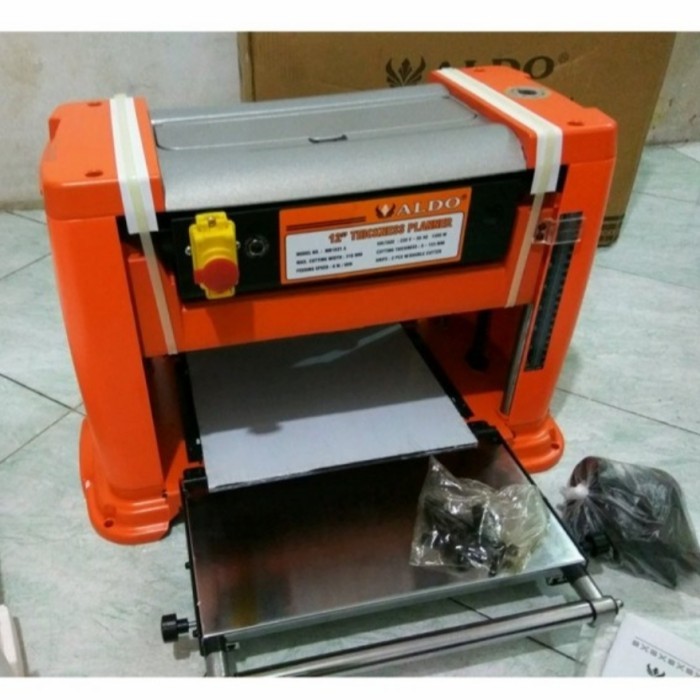 ,,,,,,,] aldo mb1931a planer Mesin Ketam Planner Duduk Otomatis 12" Pisau Ganda