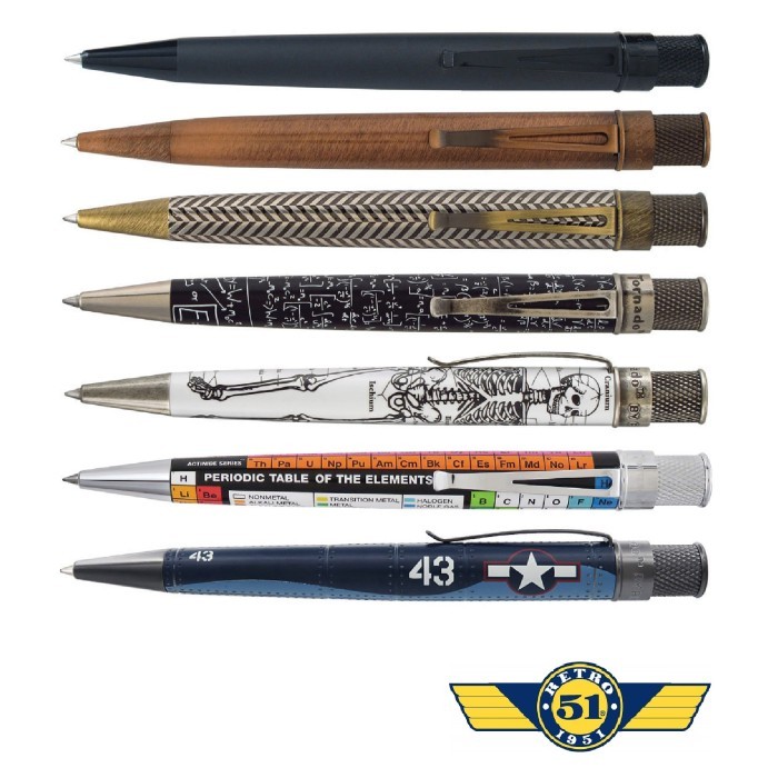

RETRO 51 Tornado Rollerball Ballpoint Pen Vintage Metalsmith/ Pulpen