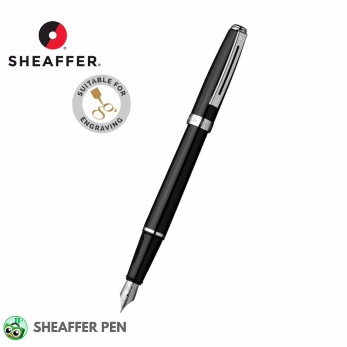 

Sheaffer Prelude Black Laque Featuring Nickle Plated Fountain Pen