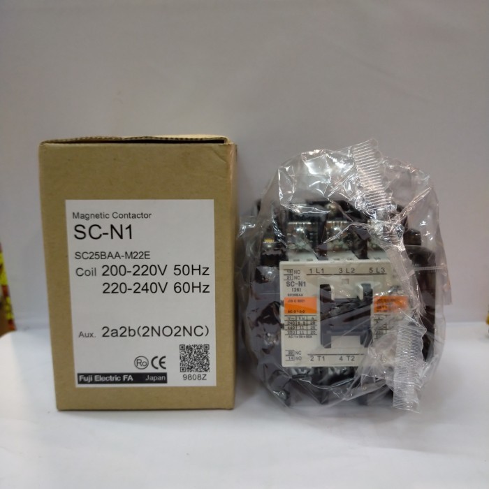 Magnetic Contactor Sc-N1 2No 2Nc Fuji Electric