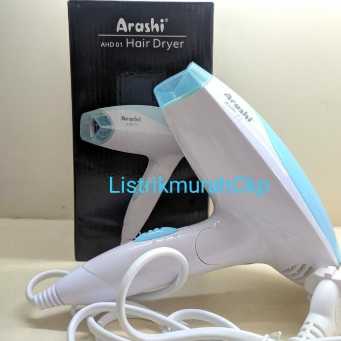 ARASHI AHD01 Hair Dryer HairDryer Pengering Rambut Level Speed 400w Terlaris