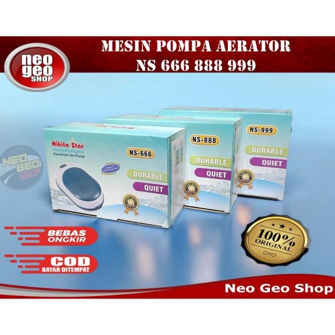 NIKITA STAR NS 666 888 999 NS666 NS888 NS999 AERATOR 2 LUBANG AIRPUMP AQUARIUM