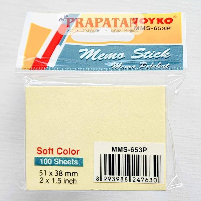 

Buruan beli] Joyko Sticky Note MMS-653P | Notes Memo Tempel