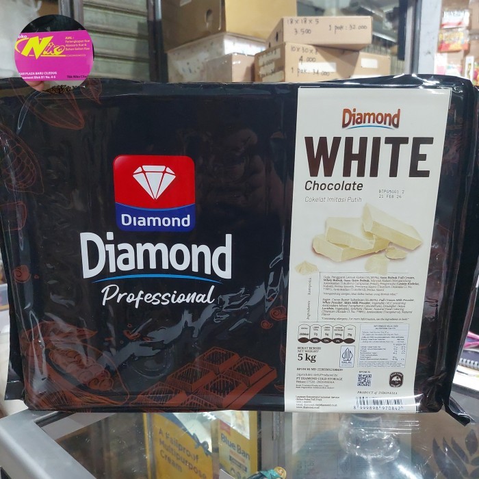 

diamond white compound 5 kg / coklat putih 5 kg khusus grab & gojek