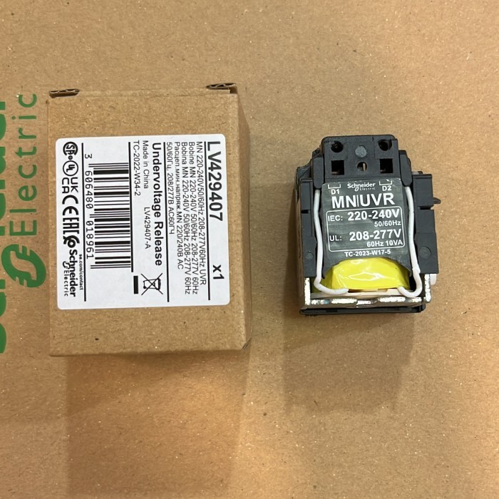 Voltage Release Uvt Mn Lv429407 Schneider 220/240Vac