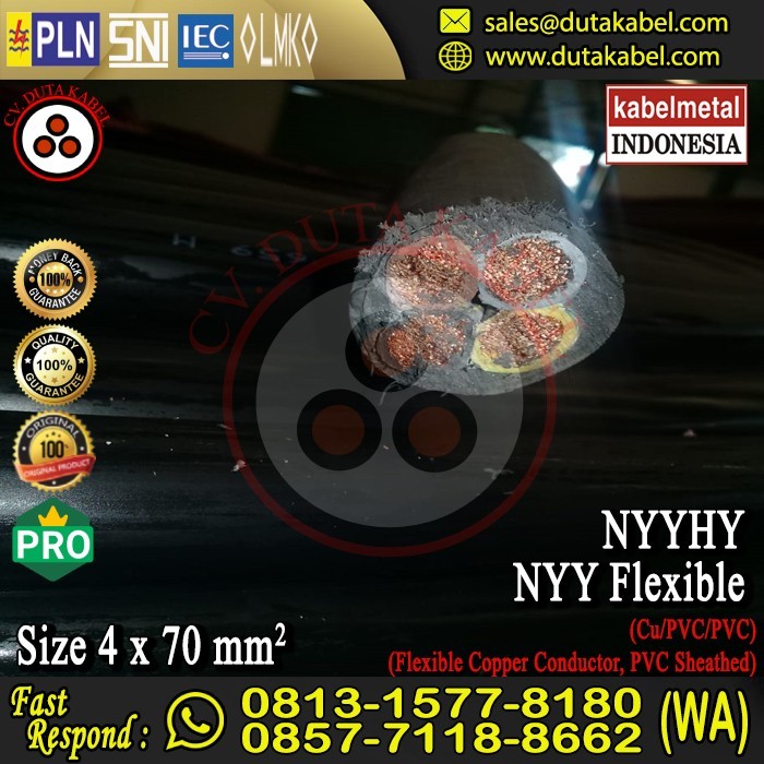 Kabel Nyyhy 4X70 Mm2 Metal /4 X 70 Mm2/4X70Mm2/4X70 Mm/4X70Mm/4 X 70