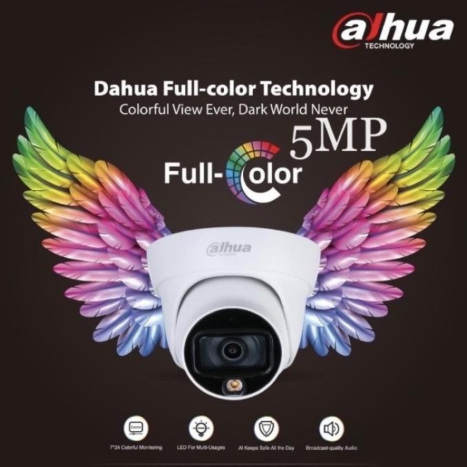 CAMERA DAHUA HAC-HDW 1509TL-A-LED KAMERA CCTV DAHUA FULL COLOR 5MP