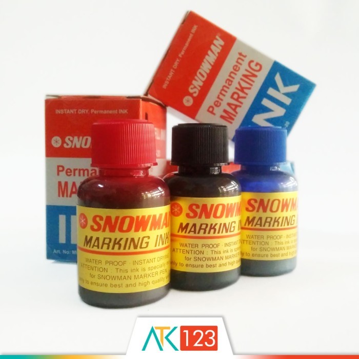 

EKSLUSIF ISI / REFILL TINTA SPIDOL / PERMANENT MARKER SNOWMAN MIG-20 KODE 1282
