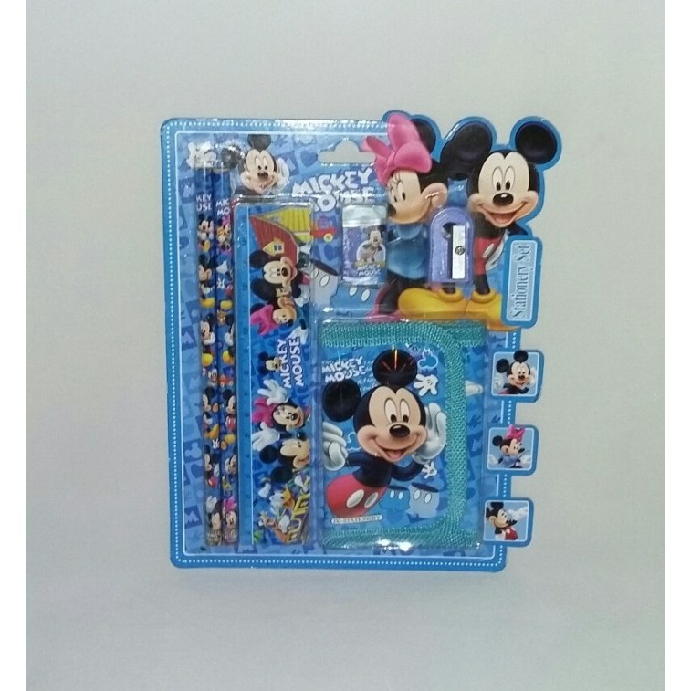 

TERLARIS! Stationery Set + Dompet / Alat tulis set - Mickey & Minnie Mouse