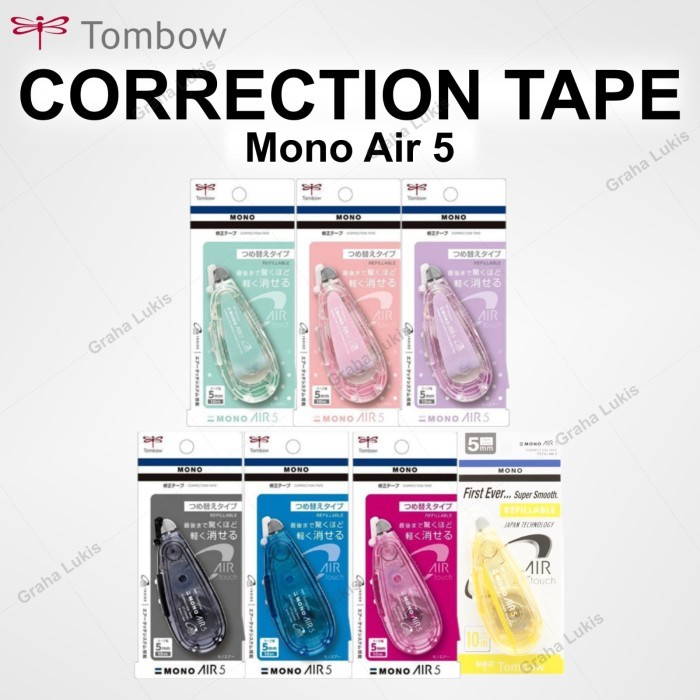 

EKSLUSIF TOMBOW MONO AIR 5 - CORRECTION TAPE KODE 799