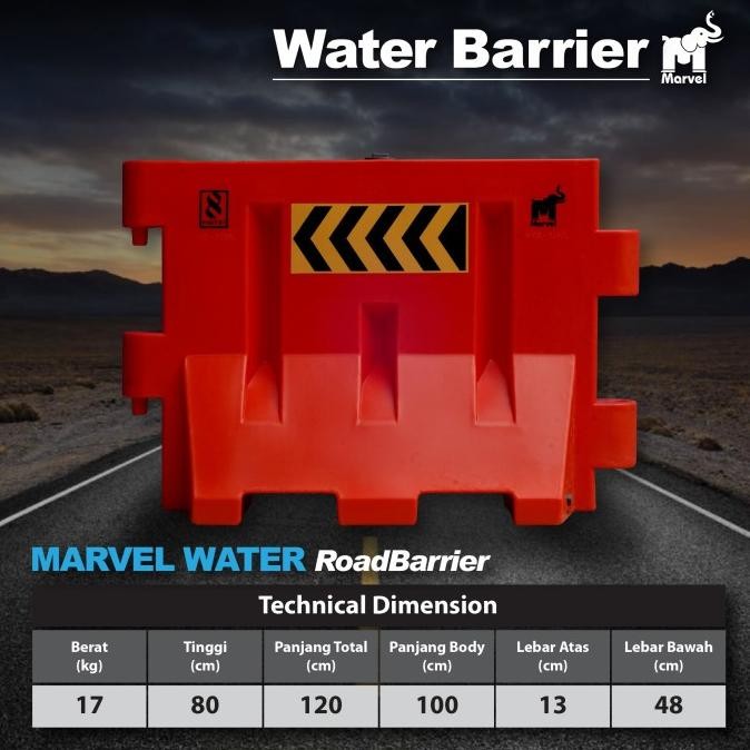

Diskon Road Barrier Water Barrier Marvel Pembatas Jalan