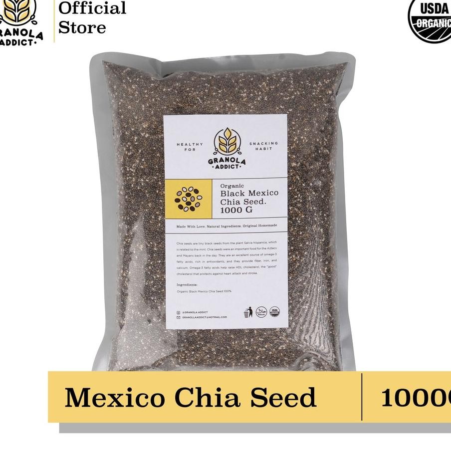 

Granola Addict Bla Chia Eed Meico Organic Organi 1G