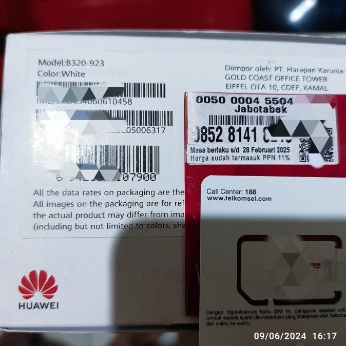 Kartu Perdana Telkomsel ORBIT SIMcard Baru Copotan Modem Free 150GB TF