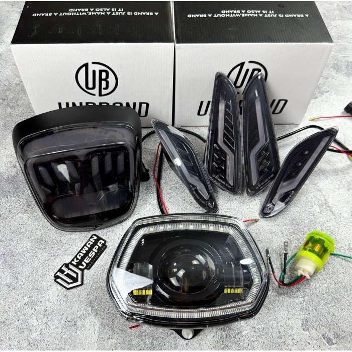 Ready baruu Paket Daymaker DRL Stoplamp Led Indicator Sein Smoke Unbrand led Running for Vespa