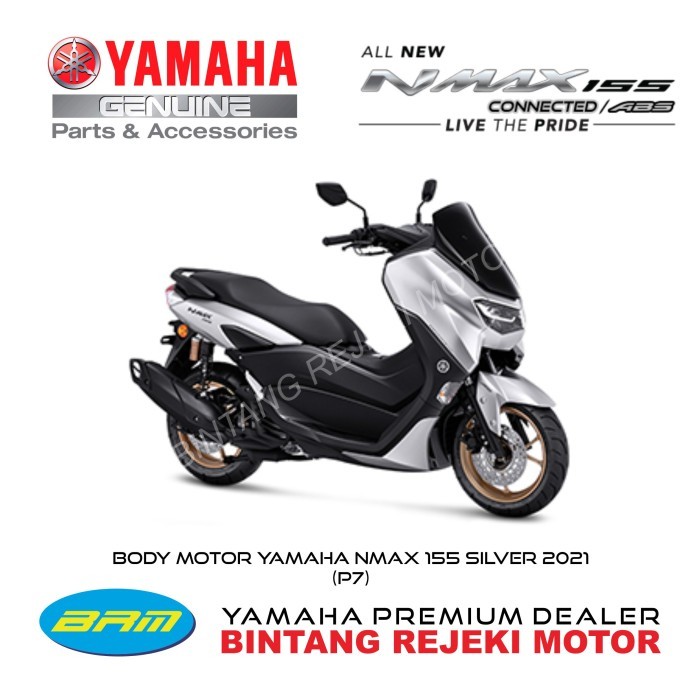 FREE ONGKIR BODY MOTOR YAMAHA ALL NEW NMAX 155 CONNECTED / ABS SILVER 2021 (P7) KODE 1247