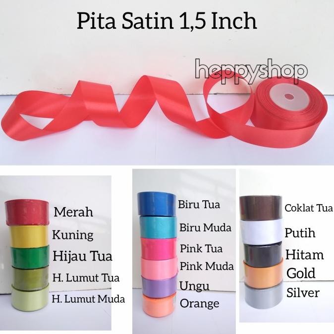 

#####] Pita Satin 1,5 inch (3,8 cm)