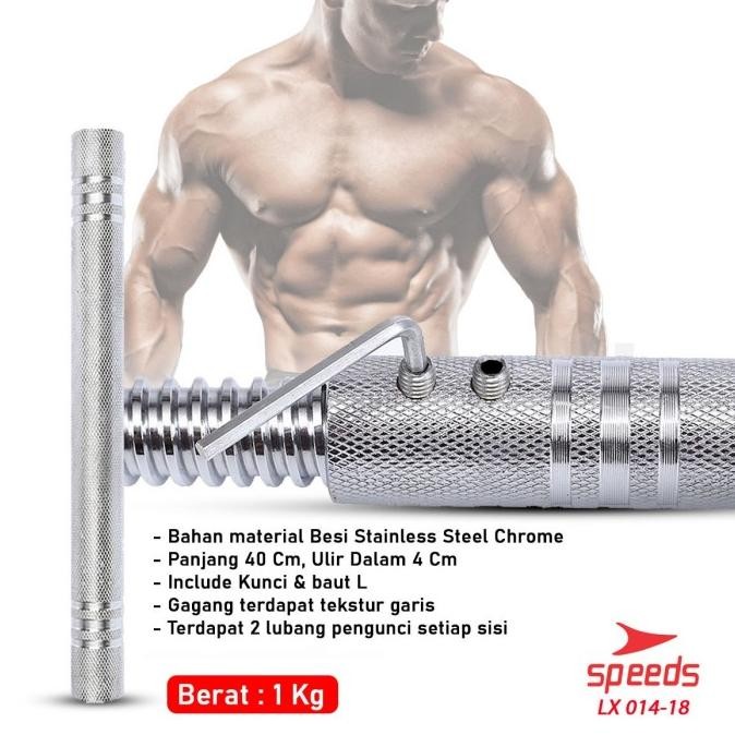 Miliki Dumbell Conecting Bar Dumbel Connecting Rods Penyambung Barbel 014-18