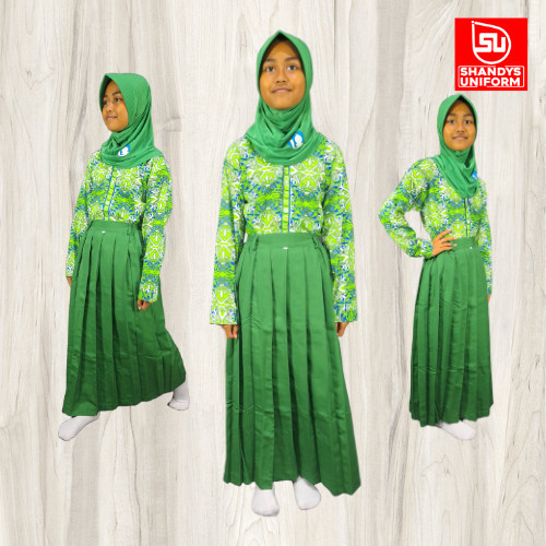 Setelan Batik SDI Al-Azhar putri / Batik al azhar / seragam al azhar