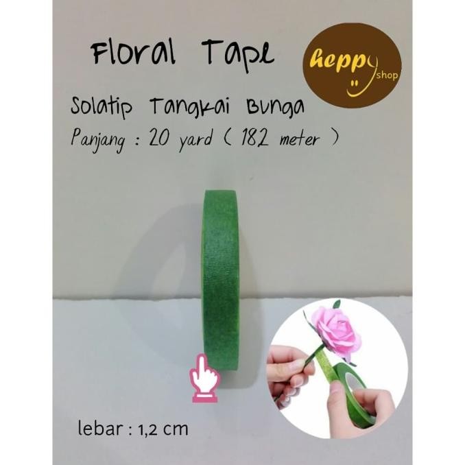 

```````] Floral Tape Hijau, Solatip Daun, Flower Tape, Solatip Tangkai Bunga