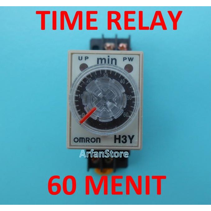 Sale Tdr 60 Menit Time Delay Relay Timer Penunda Waktu Ac 220V H3Y-2 Omron