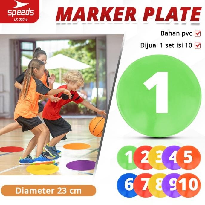 Miliki Speeds Flat Disc Marker Penanda Olahraga Sepak Bola Futsal 1 Set 005-6