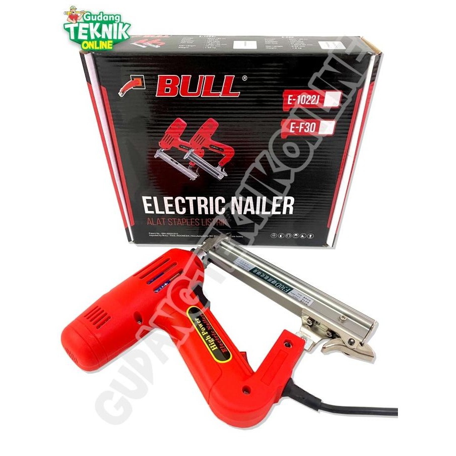 

Promo Mesin Staples Paku Tembak LISTRIK BULL F30 / Elektric Nailer Gun E-F30 COD