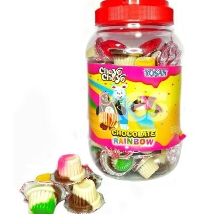 

uj-53 Choyo Choyo Rainbow Cup Toples / Coklat Lebaran / Coklat Hari Raya / Hampers Lebaran / Jajan Lebaran Berkualitas