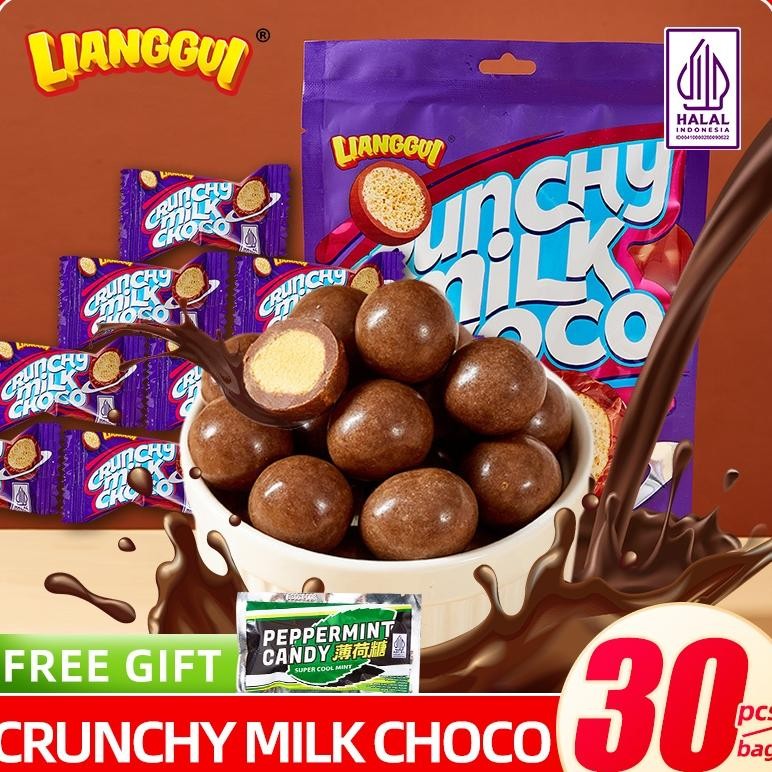 

NLD-1419 [HALAL] Lianggui Crunchy Milk Choco Cokelat Dengan Rasa Susu Cocok Untuk Cemilan Crunchy Milk Choco Anak Dan Keluarga Coklat 90g 1 Pack Kue Lebaran Best Seller Enak Cemilan Sale