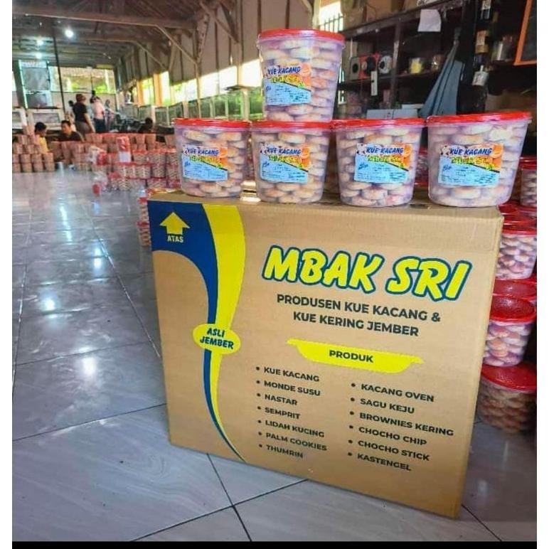 

ZX41 kue Kacang asli JEMBER merk MAK ENAK/MBAK SRI free TOPLES exp des 2026 Berkualitas