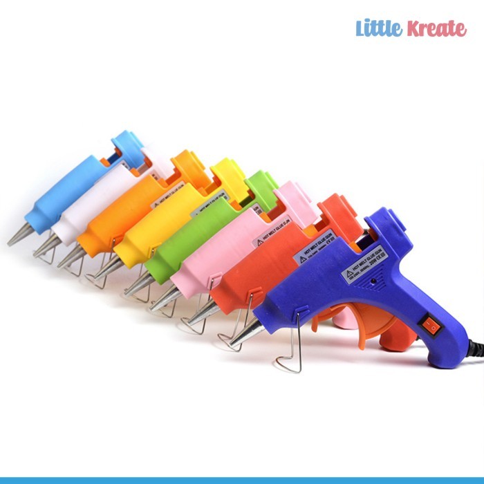 TERPERCAYA Lem Tembak / Hot Melt Glue Gun / Lem Lilin / Refill Lem Warna - Bening
