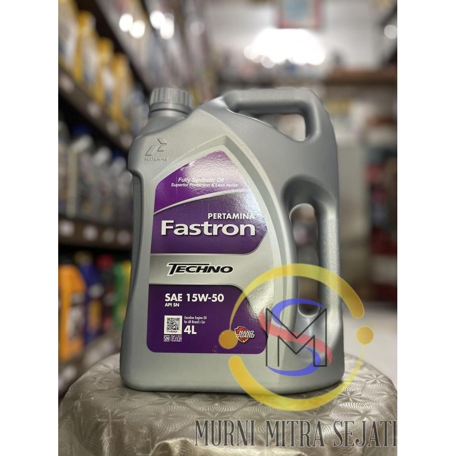 Pertamina Fastron Techno Oil Oli SAE 15W-50 15 W 15W50 Galon 4 L