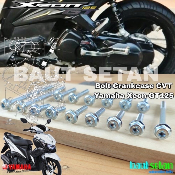 Baut Blok CVT Yamaha Xeon GT 125 (Mode Dua Kunci) 2014-2015