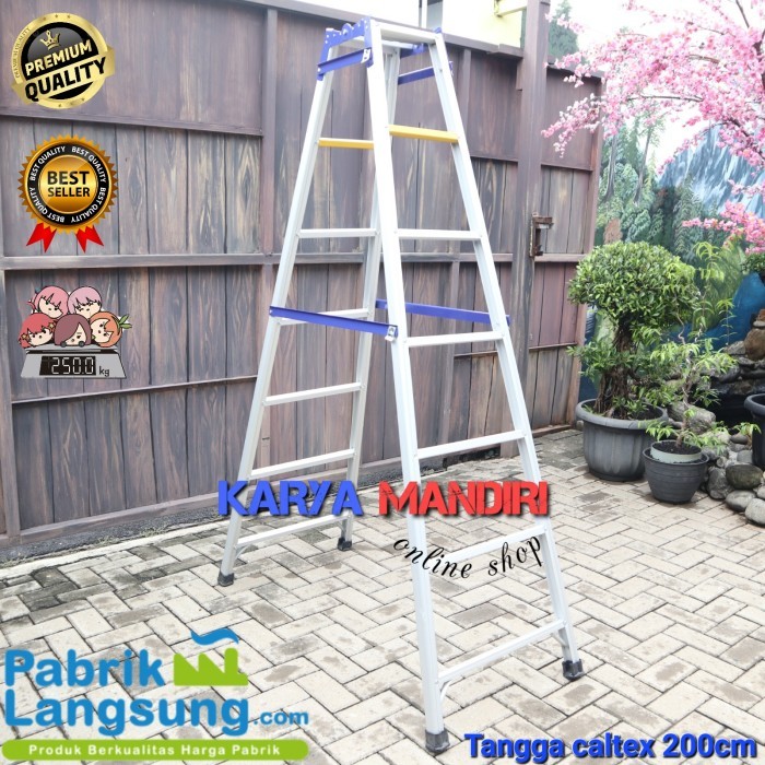 tangga lipat aluminium 2 meter