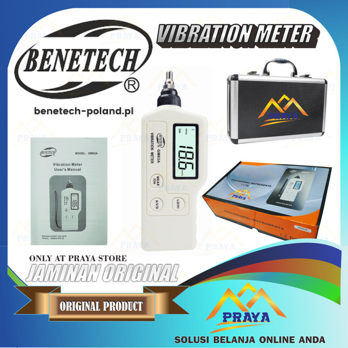 BENETECH GM63A VIBRATION METER VIBRO METER ALAT UKUR GETARAN TESTER