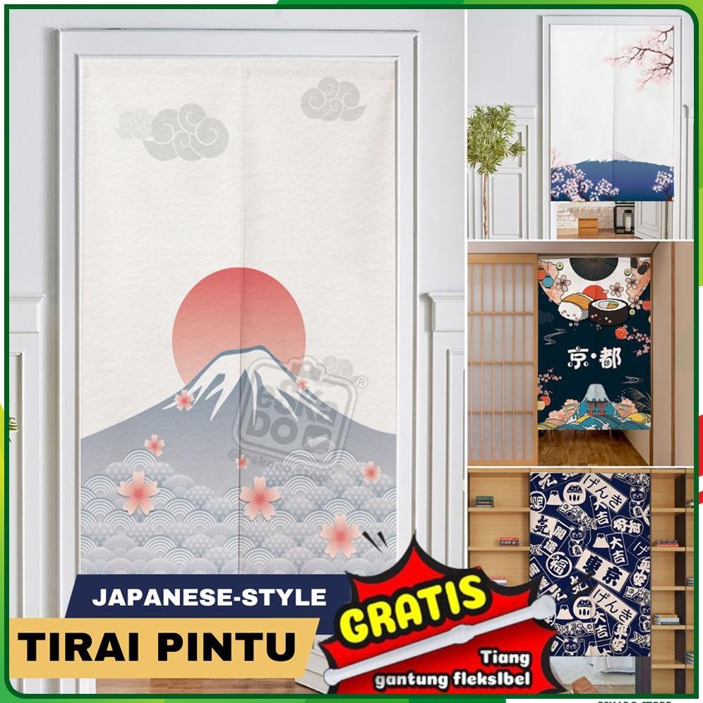 Kain Tirai Pintu / Door Curtain Jepang (Motif Jepang)