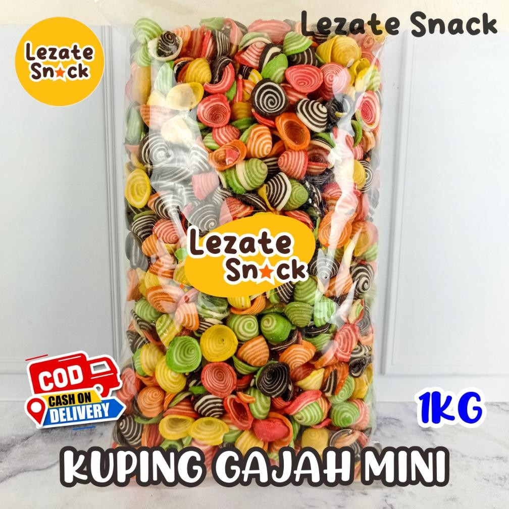 

Special Sale! Kuping Gajah Mini 1KG Kiloan Murah Enak Renyah / Kue Kuping Gajah Warna Warni Cemilan Jadul Gurih Renyah / Kue Contong Mini Enak WAP SHOP Viral