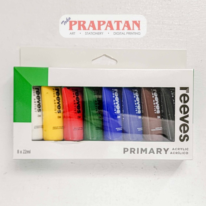 

TERBARU Cat Akrilik Set Reeves 8x22ml PRIMARY Reeves Acrylic Set
