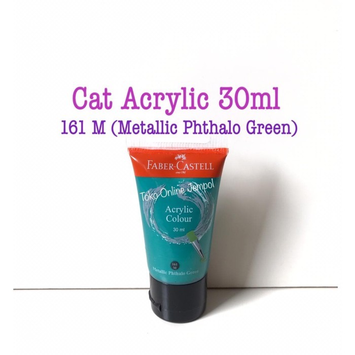 

TERBARU Cat Acrylic 30ml METALLIC PHTHALO GREEN 161M 373761 Faber ATK0903FC