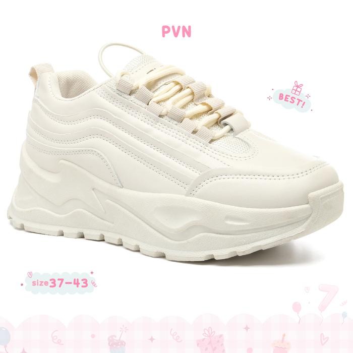 Pvn Taecyeon Sepatu Sneakers Wanita Cream 234