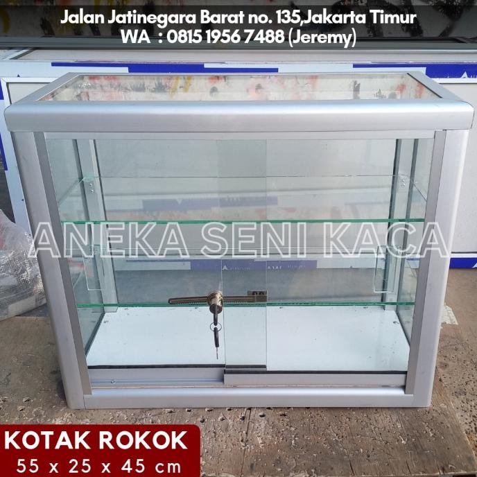 Etalase Kecil Mini + kunci pajangan dagang warteg indomi