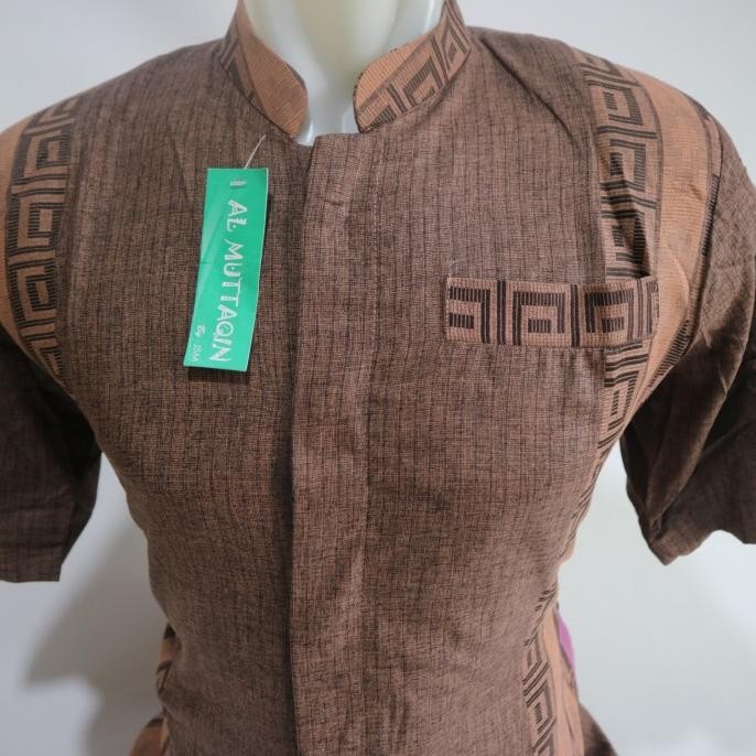 Baju Pria Kemeja Baju Koko Jasko Jas Koko Coklat Lengan Pendek Spb 021 Ameersyailendra27