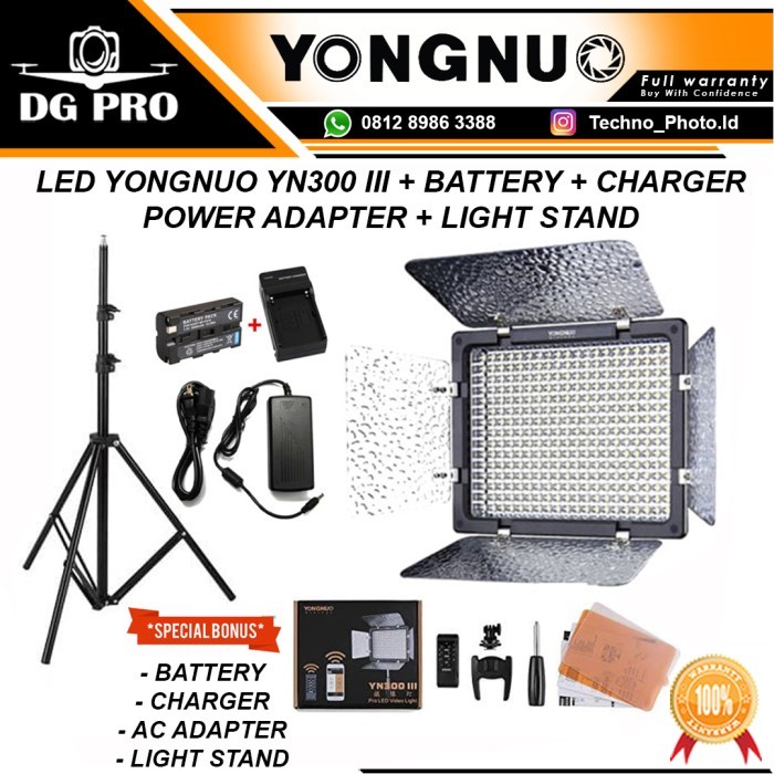Yongnuo Yn-300 Iii Led Video Light - Lampu Yn300 Iii Yn 300Iii