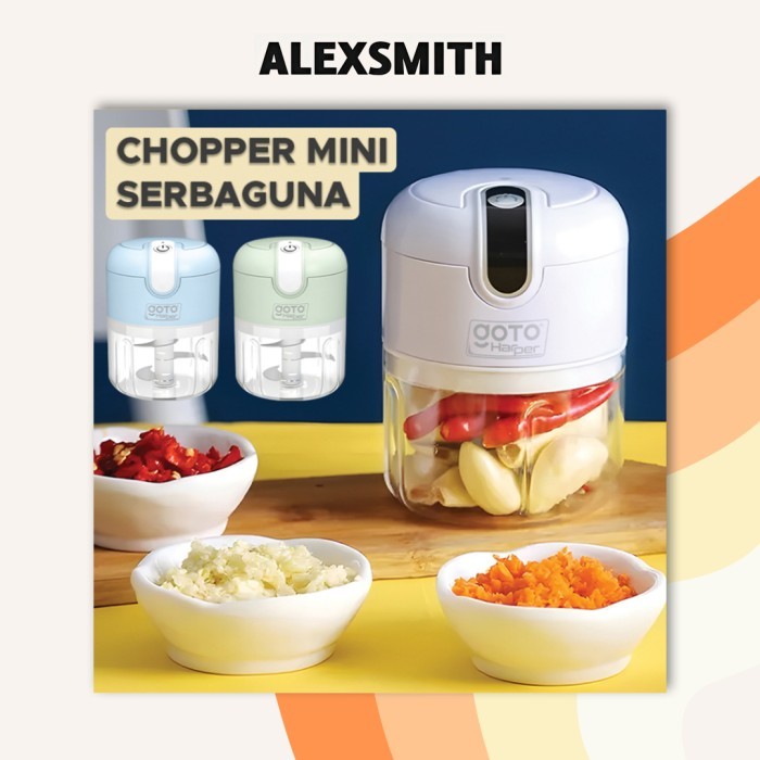 Goto Lucy Harper Mini Chopper Blender Penggiling Bumbu DapurPortable