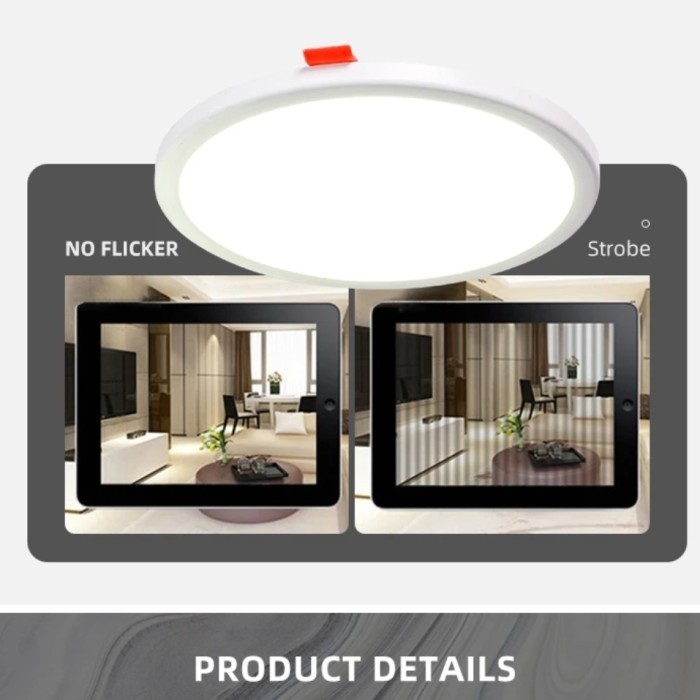 Lampu Led Down Light 15W Lampu Plafon Panel Bulat
