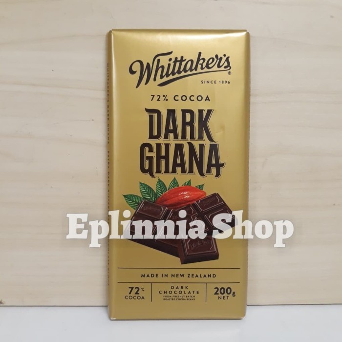 

Ready Whittaker's Whitaker's Whitakers Dark Ghana 200 gr - Cokelat Hitam