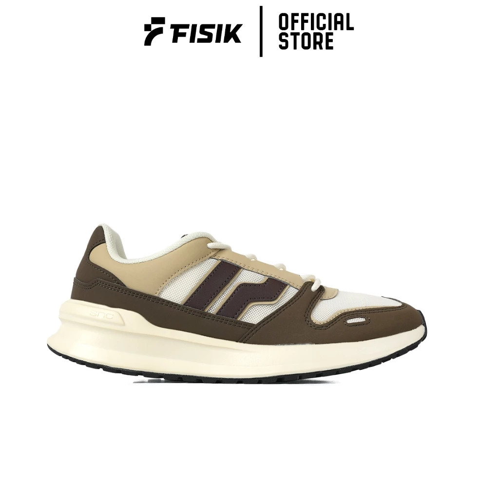 PIERO SEPATU SNEAKERS PRIA JOGGER 24 OLIVE OFF WHITE COFFEE PIE1000213