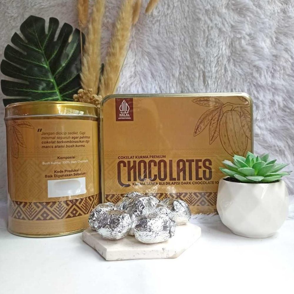 

KURMA COKLAT CHOCODATES DARK CHOCOLATE ZERO SUGAR PREMIUM HALAL BPOM